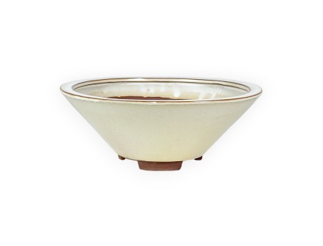 Pot 31 cm rond beige