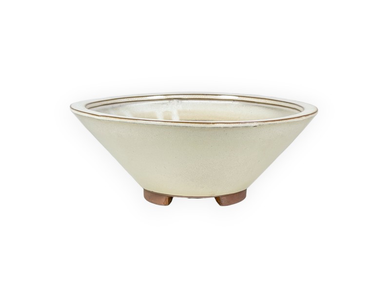 Pot 26 cm rond beige