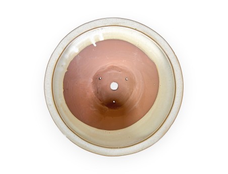 Pot 26 cm rond beige
