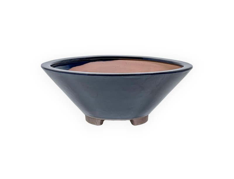 Topf 31 cm rund blau