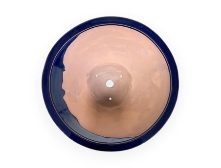 Vaso 31 cm tondo blu