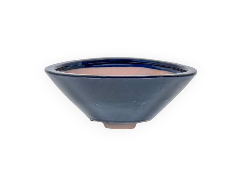 Maceta 21 cm redondo azul