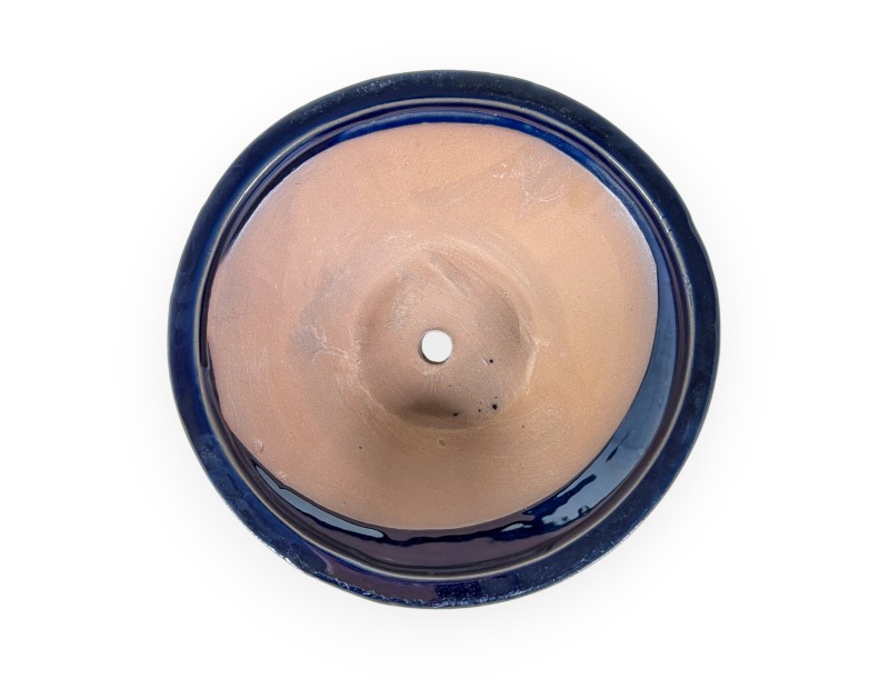 Maceta 21 cm redondo azul
