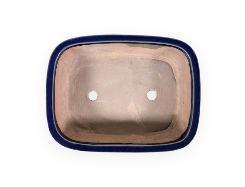 Topf 21 cm oval blau