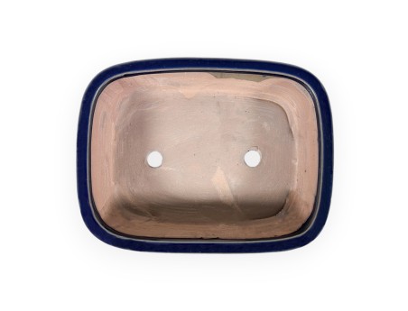 Pot 21 cm oval blue