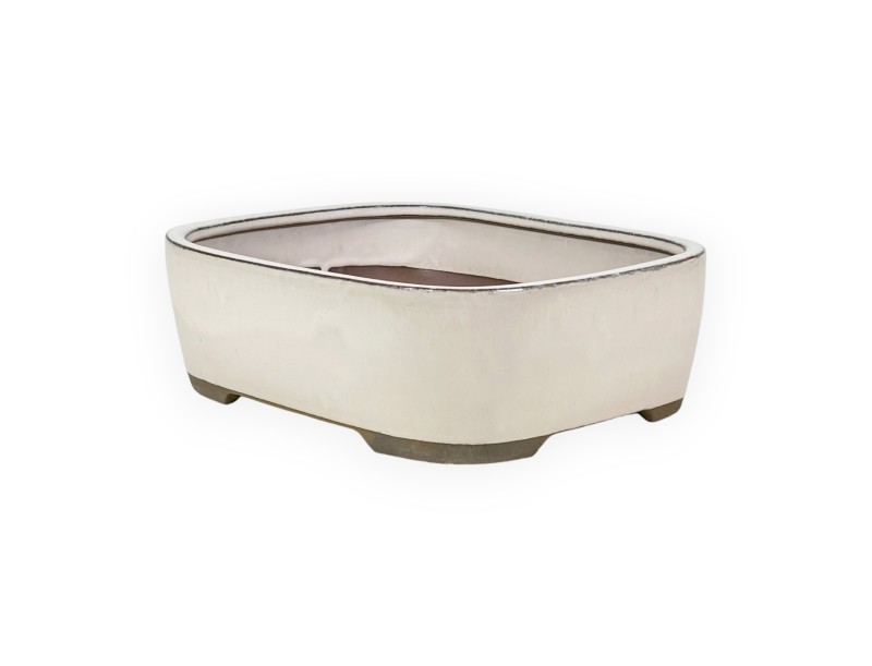 Vaso 21 cm ovale beige