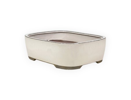 Maceta 21 cm oval beige