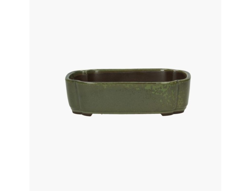 Wolk geglazuurde aardewerk Japanse Bonsai pot - 18 cm