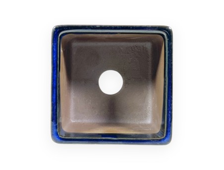 Pot carré en grès émaillé pour bonsaïs japonais - 7,5 cm