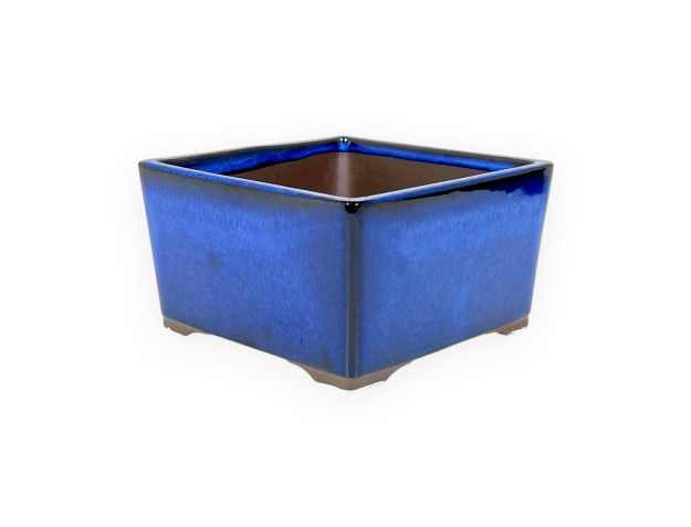 Maceta cuadrada gres esmaltado para Bonsái japonés - 12 cm 2