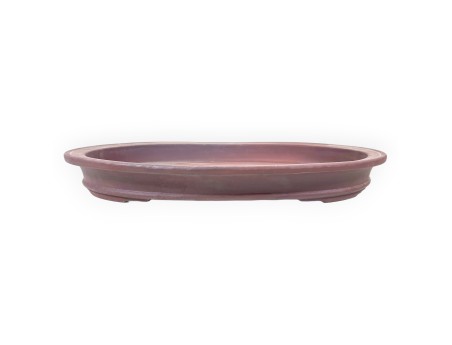 Vaso Bonsai Giapponese Ovale in Grès Non Smaltato - 62,5 cm
