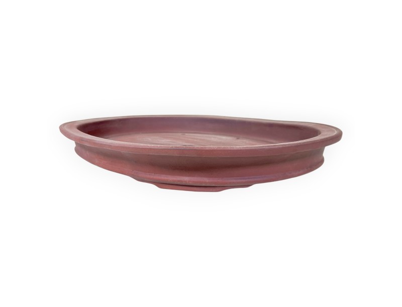 Oval unglazed stoneware Japanese Bonsai pot - 62,5 cm