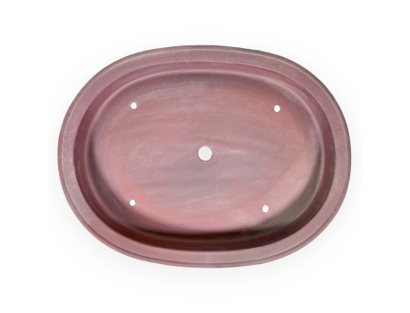 Oval unglazed stoneware Japanese Bonsai pot - 62,5 cm