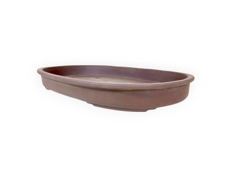 Maceta oval gres no esmaltado para Bonsái japonés - 61,5 cm