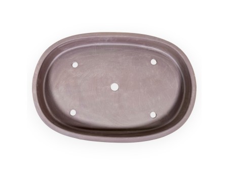 Maceta oval gres no esmaltado para Bonsái japonés - 61,5 cm