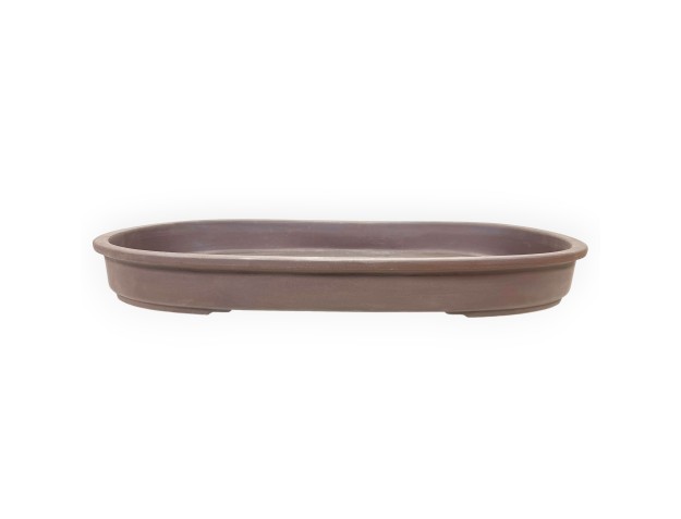 Oval unglazed stoneware Japanese Bonsai pot - 72 cm