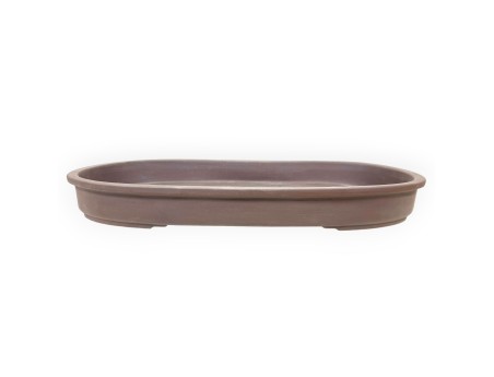 Japanischer Bonsai Topf unglasierter Steingut, oval - 72 cm