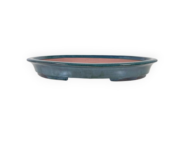 Oval glazed stoneware Chinese Bonsai pot - 66,5 cm