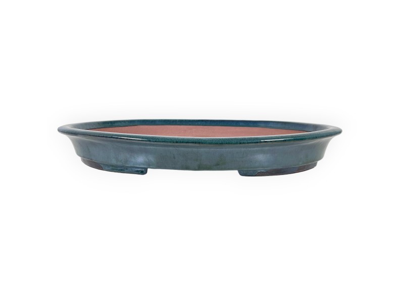 Vaso Bonsai Cinese Ovale in Grès Smaltato - 66,5 cm