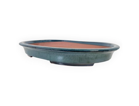 Vaso Bonsai Cinese Ovale in Grès Smaltato - 66,5 cm
