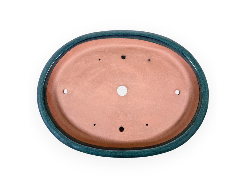 Ovaal geglazuurde steengoed Chinese Bonsai pot - 66,5 cm