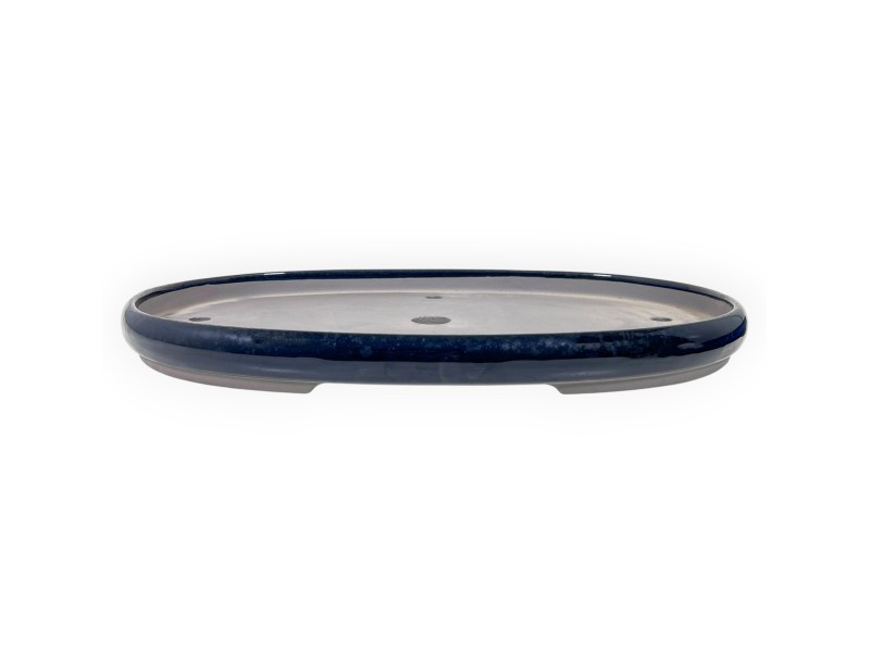 Oval glazed stoneware Japanese Bonsai pot - 47,5 cm
