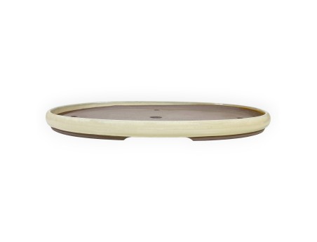 Oval glazed stoneware Japanese Bonsai pot - 57,5 cm