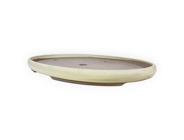 Pot ovale en grès émaillé pour bonsaïs japonais - 57,5 cm 2