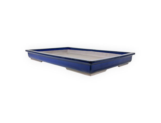 Maceta rectangular de gres esmaltado para Bonsái japonés - 61,5 cm 2