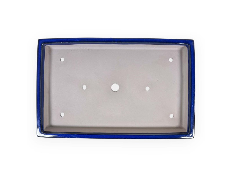 Maceta rectangular de gres esmaltado para Bonsái japonés - 61,5 cm