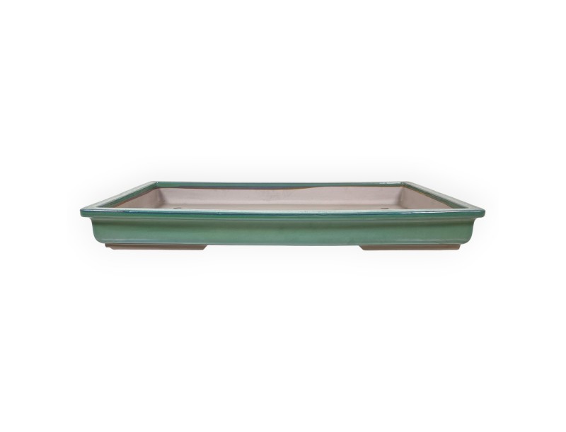 Rechthoekig geglazuurde steengoed Japanse Bonsai pot - 61,5 cm