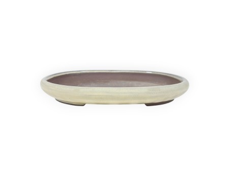 Ovaal geglazuurde steengoed Japanse Bonsai pot - 19,5 cm