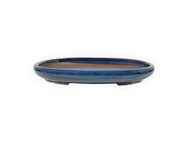 Maceta oval gres esmaltado para Bonsái japonés - 22,5 cm