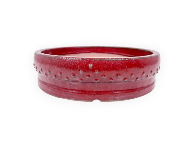 Rond geglazuurde steengoed Chinese Bonsai pot - 37,5 cm 2