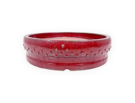 Round glazed stoneware Chinese Bonsai pot - 37,5 cm