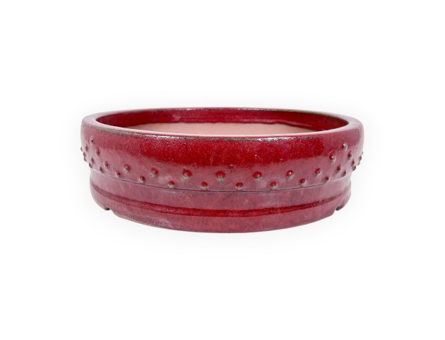 Maceta redondo de gres esmaltado para Bonsái chinese - 37,5 cm