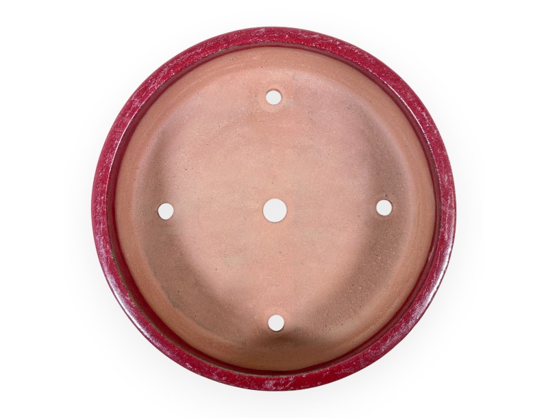 Rond geglazuurde steengoed Chinese Bonsai pot - 37,5 cm