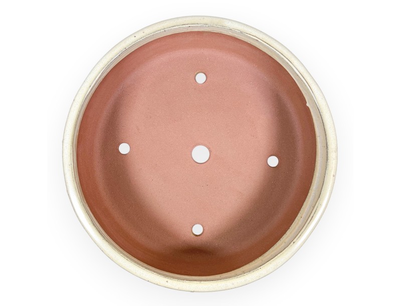 Rond geglazuurde steengoed Chinese Bonsai pot - 37,5 cm