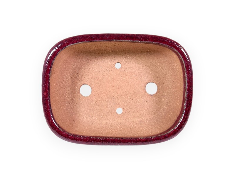 Maceta rectangular de gres esmaltado para Bonsái chinese - 16 cm
