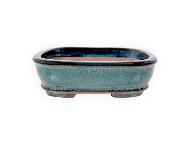 Maceta rectangular de gres esmaltado para Bonsái chinese - 16 cm