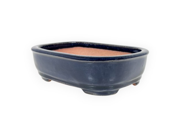Pot rectangulaire en grès émaillé pour bonsaïs chinois - 16 cm 2
