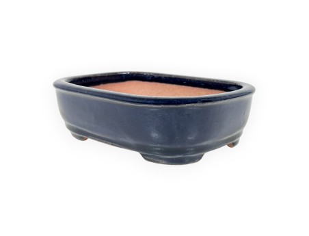 Maceta rectangular de gres esmaltado para Bonsái chinese - 16 cm