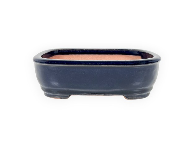 Rectangular glazed stoneware Chinese Bonsai pot - 16 cm