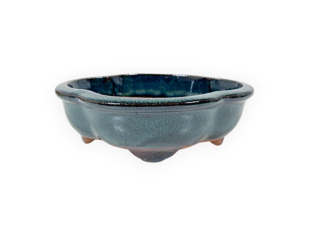 Vaso Bonsai Cinese Nuvola in Grès Smaltato - 16 cm