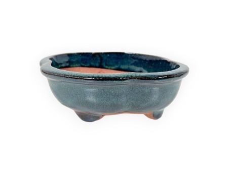Vaso Bonsai Cinese Nuvola in Grès Smaltato - 16 cm