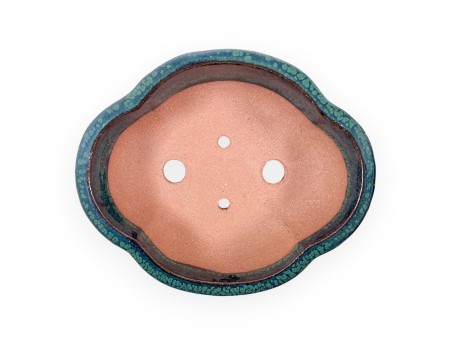 Pot à nuage en grès émaillé pour bonsaïs chinois - 16 cm