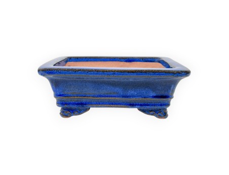 Maceta rectangular de gres esmaltado para Bonsái chinese - 16 cm