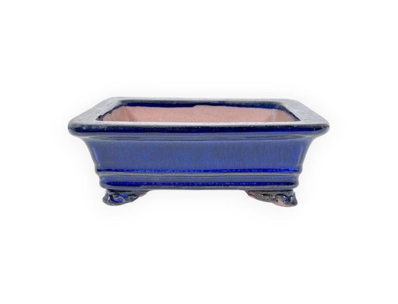 Maceta rectangular de gres esmaltado para Bonsái chinese - 16 cm