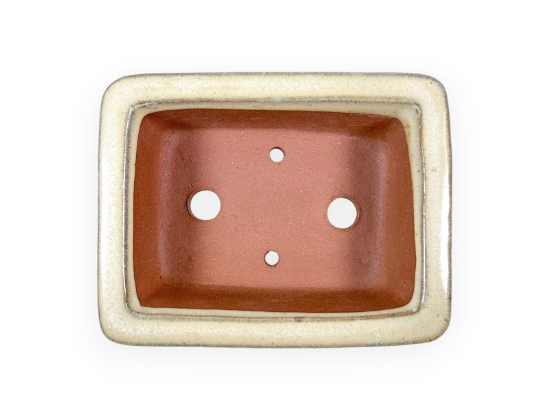 Maceta rectangular de gres esmaltado para Bonsái chinese - 16 cm