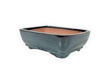 Maceta rectangular de gres esmaltado para Bonsái chinese - 16 cm